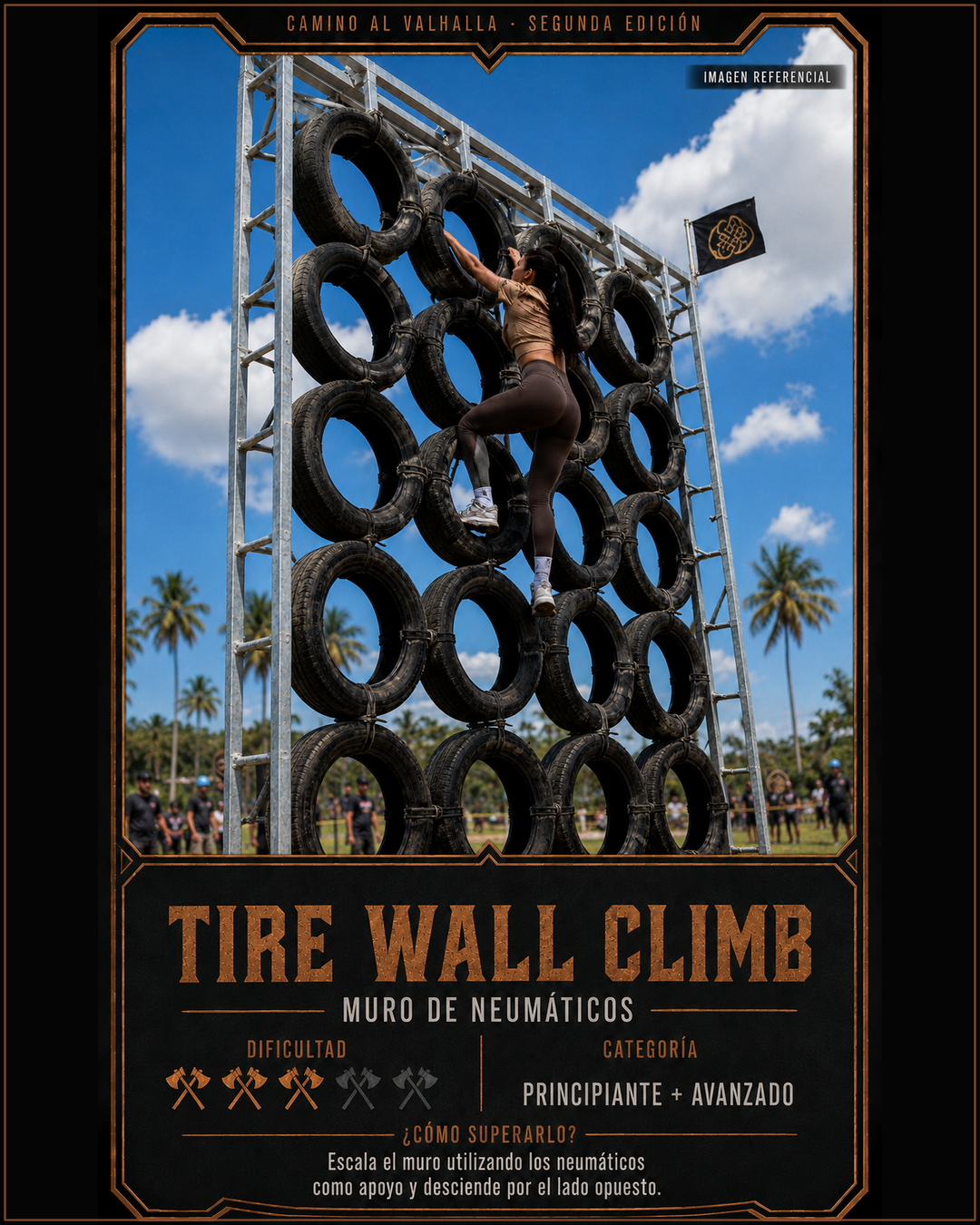 Estación 14: Tire Wall Climb