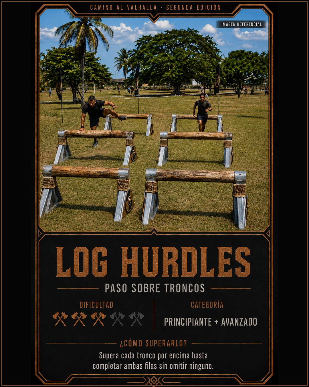 Estación 17: Log Hurdles