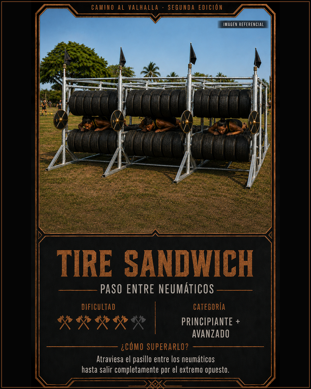 Estación 20: Tire Sandwich