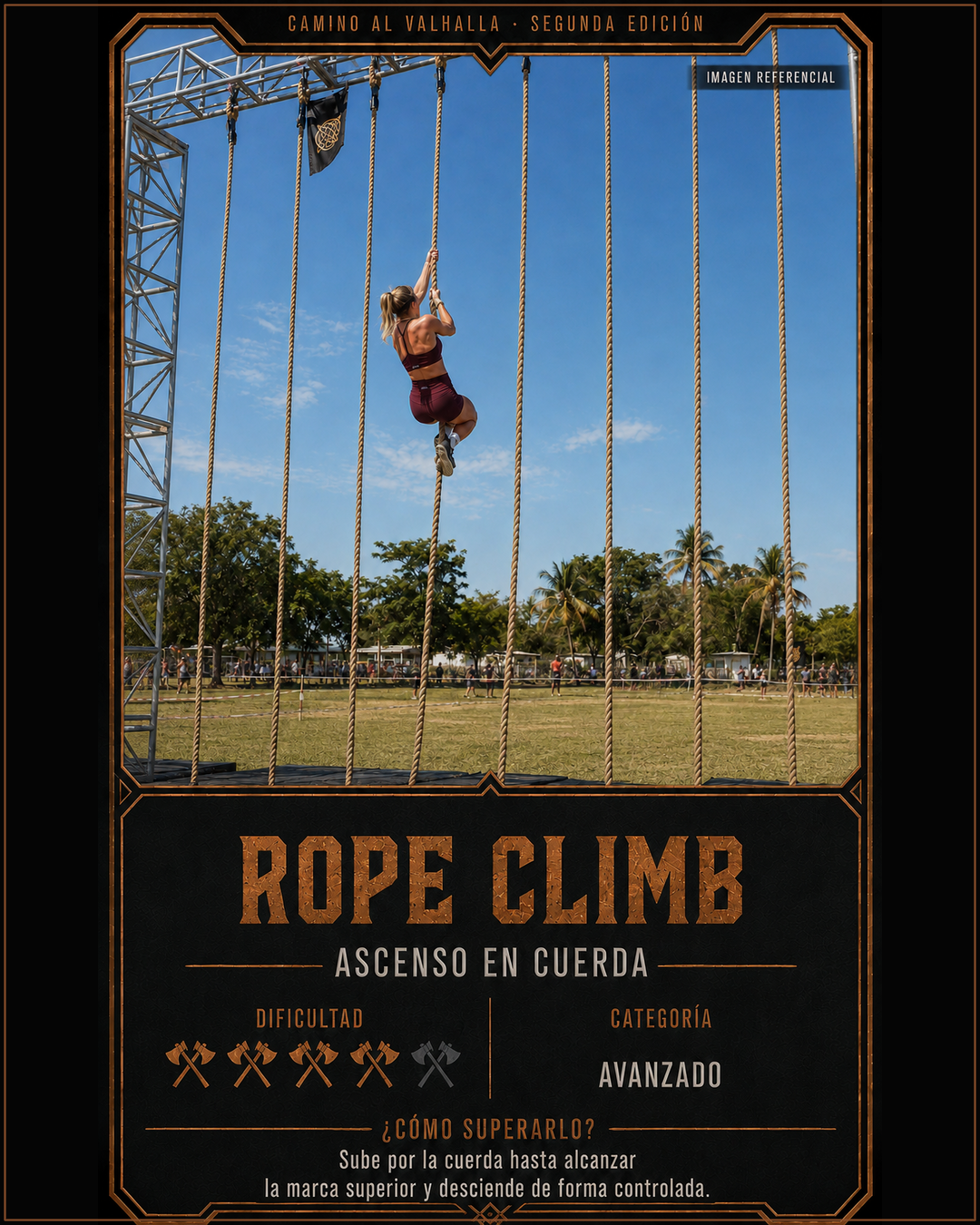 Estación 28: Rope Climb